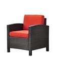 thumbnail image 3 of International Caravan Barcelona Patio Chair in Black and Spice, 3 of 3