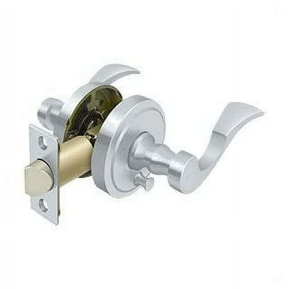 Deltana Prllr2lh Lacovia Left Handed Privacy Door Leverset - Chrome