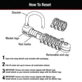 thumbnail image 5 of Master Lock 1534D Password Plus Combination Lock- Hardened Steel Shackle- 3-1/2&amp;quot; Wide- Silver, 5 of 5