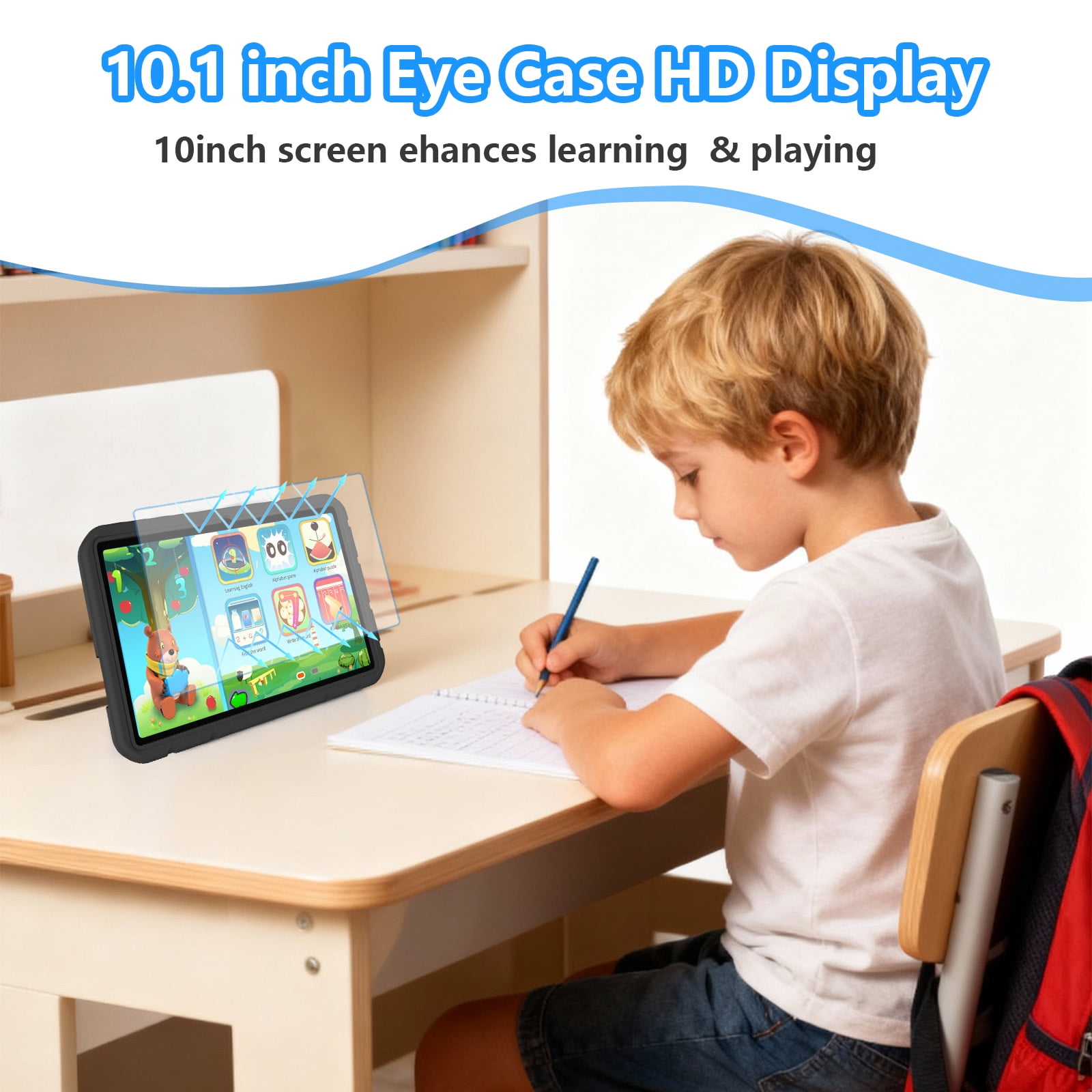 Android 15 Tablet, 10.1 inch Kids Tablet, Octa-core CPU, 20GB+128GB+1TB Expand Tablets for Kids with Kids Space, Parental Control, 6000mAh Big Battery, HD Touchscreen Display Tableta