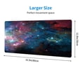 thumbnail image 2 of TheirNearr Large Mouse Pad, Full Desk XXL Extended Gaming Mouse Pad 31.5" X 11.8", Waterproof Desk Mat with Stitched Edge, Non-Slip Laptop Computer Keyboard Mousepad for Office & Home, Galaxy DesignG, 2 of 5