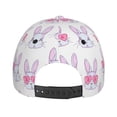 thumbnail image 6 of Balery Baseball Cap Adjustable Size for Running Workouts and Outdoor Activities All Seasons Dad Hat(Heart Rabbit), 6 of 9
