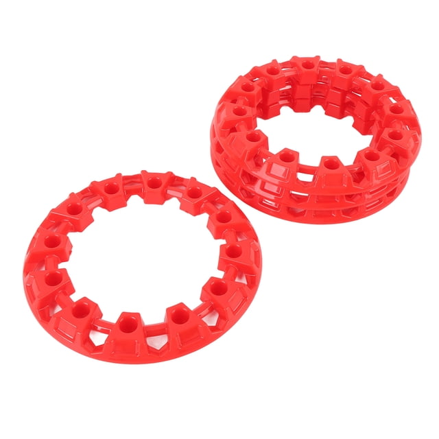Robe De Cubo De La Rueda De 6 Pulgadas, 4 Piezas De Plástico Decorativo De Plástico GO Kart Wheel Rips, Adecuado Para ATV Kart, Universal