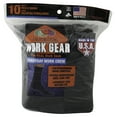 thumbnail image 3 of Fruit of the Loom Work Gear Crew Socks for Men, Black, Sizes 6-12 (10-Pack), 3 of 5