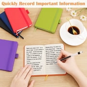 sixwipe 6 Pack Pocket Small Notebook Journals, 960 Lined Pages Hardcover Mini Notebooks for Work Travel, 3.7”x5.5” Small Pocket Notepad, Little Cute A6 Notebook for Note Taking