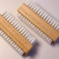 2Piece Doublesided Hand & Nail Cleaning Brush Set Natural Bristles