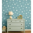 thumbnail image 2 of S4Sassy Hand-Drawn Polka Dot Wallpaper - Teal Wall Covering, 25" X 360" Self-Adhesive Textured Vinyl Wallpaper, Easy Diy Wall Covering For Kids Bedroom, Kids Room Decor, Playroom, 2 of 9