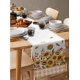 thumbnail image 3 of Table Runners 72 Inches Long Dress Scarves, Sunflower Farmhouse Kitchen/Dining Table Runner, Coffee Tablerunners, Fallen Leaves Fruit Thanksgiving Buffalo Check 13x72 Inch, 3 of 7