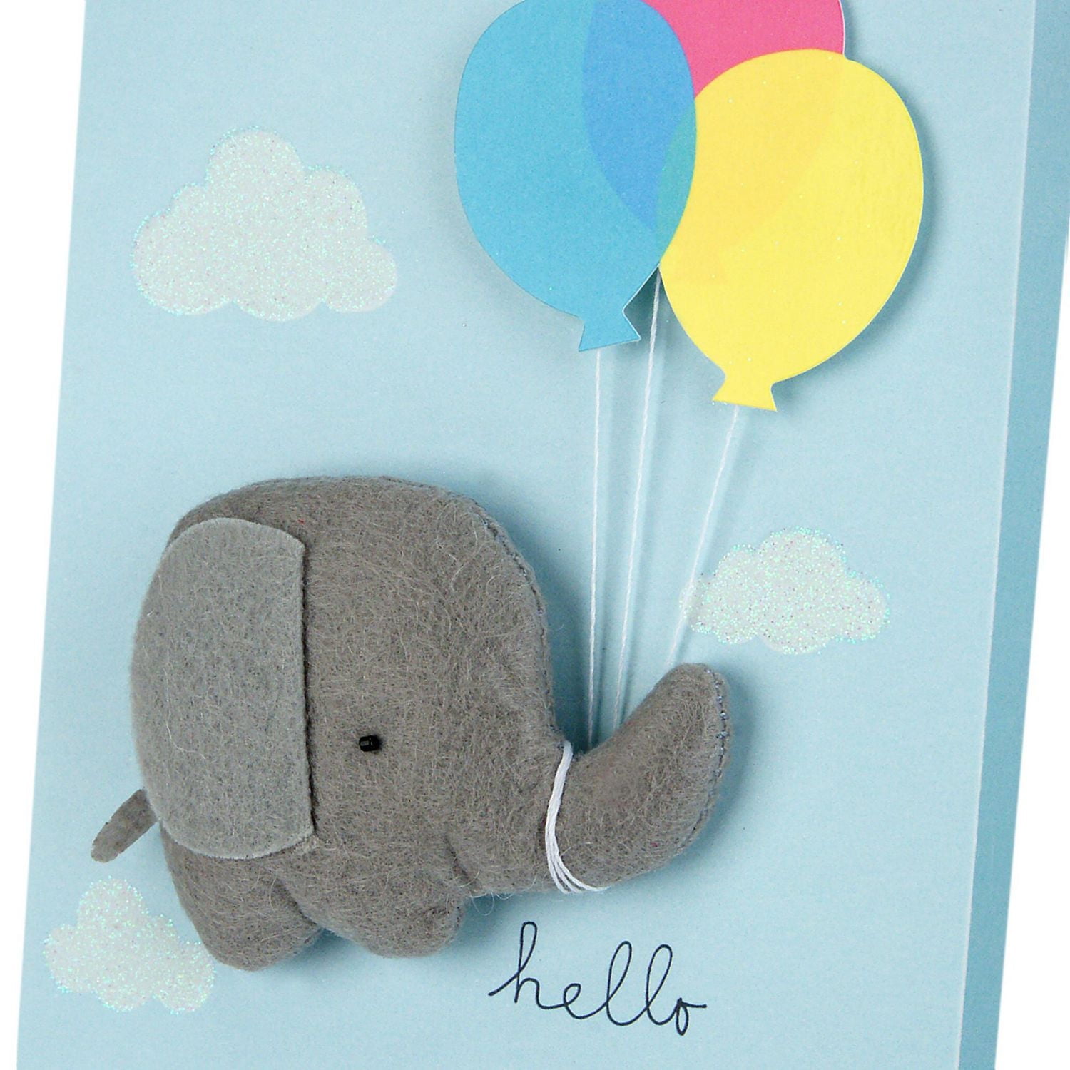 Carte pour shower de bébé (garçon) – Signature de Hallmark (Éléphant et ballons)
