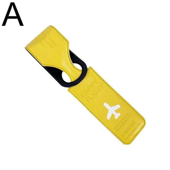 Travel Luggage Tag with Waterproof Plastic ID Holder – Airplane Suitcase Bag Identifier, Easy-to-Write Name & Contact Info, Travel Accessory