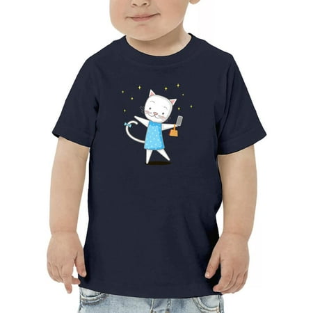 

Lovely Kitten W Smarthphone T-Shirt Toddler -Image by Shutterstock 5 Toddler
