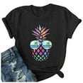 thumbnail image 3 of WILLBEST Shirt T - pour Femmes Haut Ample Imprimé Manches Courtes T-Shirt 5621, 3 of 3