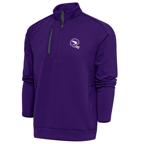 Men's Antigua  Purple Minnesota Vikings Generation Quarter-Zip Pullover Jacket