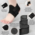 thumbnail image 3 of Lsupdaol 2 Pairs Kid's Ankle Support Brace Elastic Ankle Compression Sleeve Neoprene Wraps Adjustable Sports Foot Brace Protector Breathable Calf Ligament Compression Bandage(Black), 3 of 6