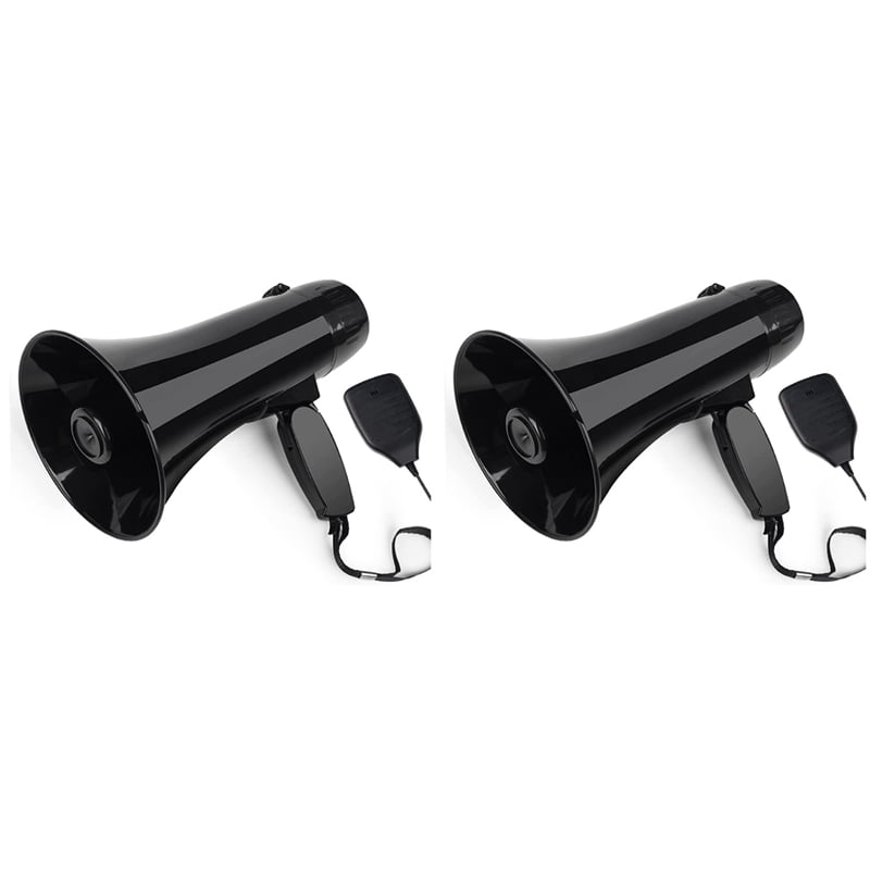 Altoparlante Megafono PA Bullhorn con Microfono palmare Staccabile, Sirena incorporata, Lettori USB e Registrazione 240S Altoparlante Megafono PA Bullhorn con Microfono palmare Staccabile, Sirena incorporata, Lettori USB e Registrazione 240S