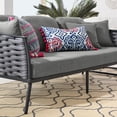 thumbnail image 7 of Modway Stance Outdoor Patio Aluminum Sofa in Gray Charcoal, 7 of 7