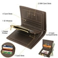 thumbnail image 5 of TSV Short Bifold PU Leather Wallet, Bifold Credit Card Holder with Multiple Slots, Gift for Men and Women, 5 of 5