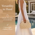 thumbnail image 6 of Spencer Straw Clutch Bag Crossbody Bag for Women Summer Satchel Purse Fashion Woven Top Hanlde Handbags for Beach Vacation, 6 of 8