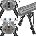 thumbnail image 5 of Feyachi Bipod for M LOK Rail Mount Shock-Proof Bipod with 5 Height Settings, Black, 5 of 5