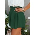thumbnail image 7 of Asyoly Womens Shorts Summer Casual Ruffle Elastic High Waisted Smocked Shorts Pants, 7 of 7