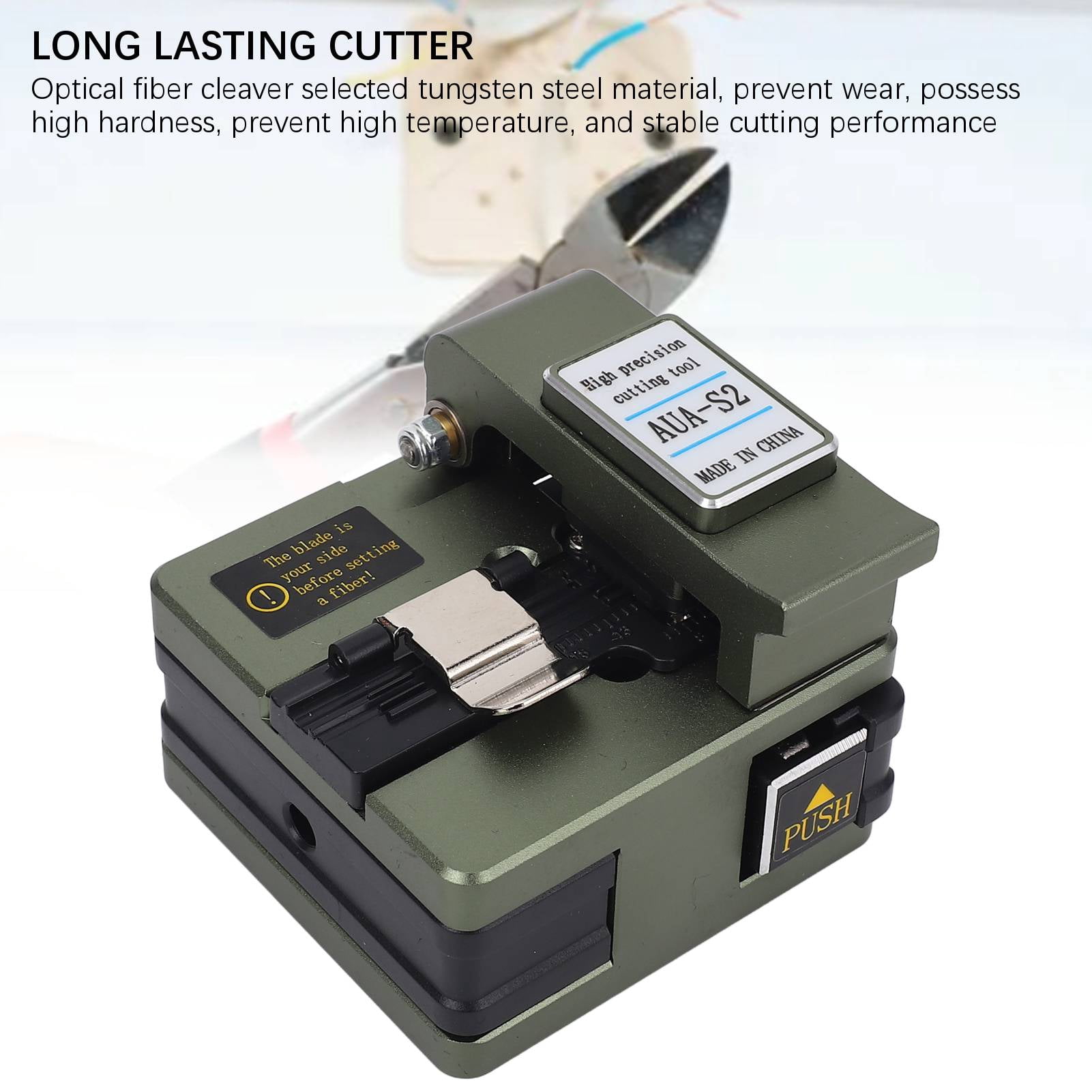 Yajisi Fiber Hot Melt Cutting Machine Optical Cleaver FTTH Wire Cutter Tool with 16 End Faces and 3 in 1 Fixture