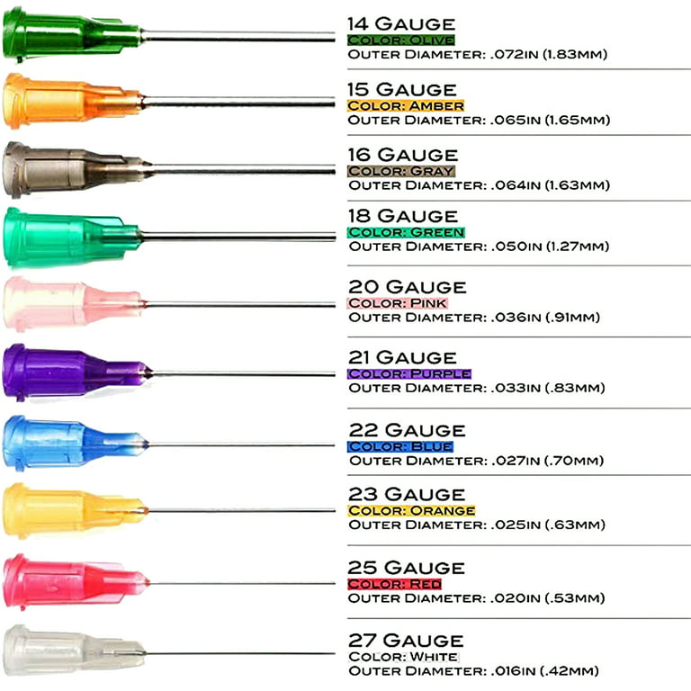 6 Pcs Dispensing Needle 16G x 0.5 with 3 Pcs 30ml Syringe - Blunt Tip Luer  Lock Super Long Dispensing Needles 