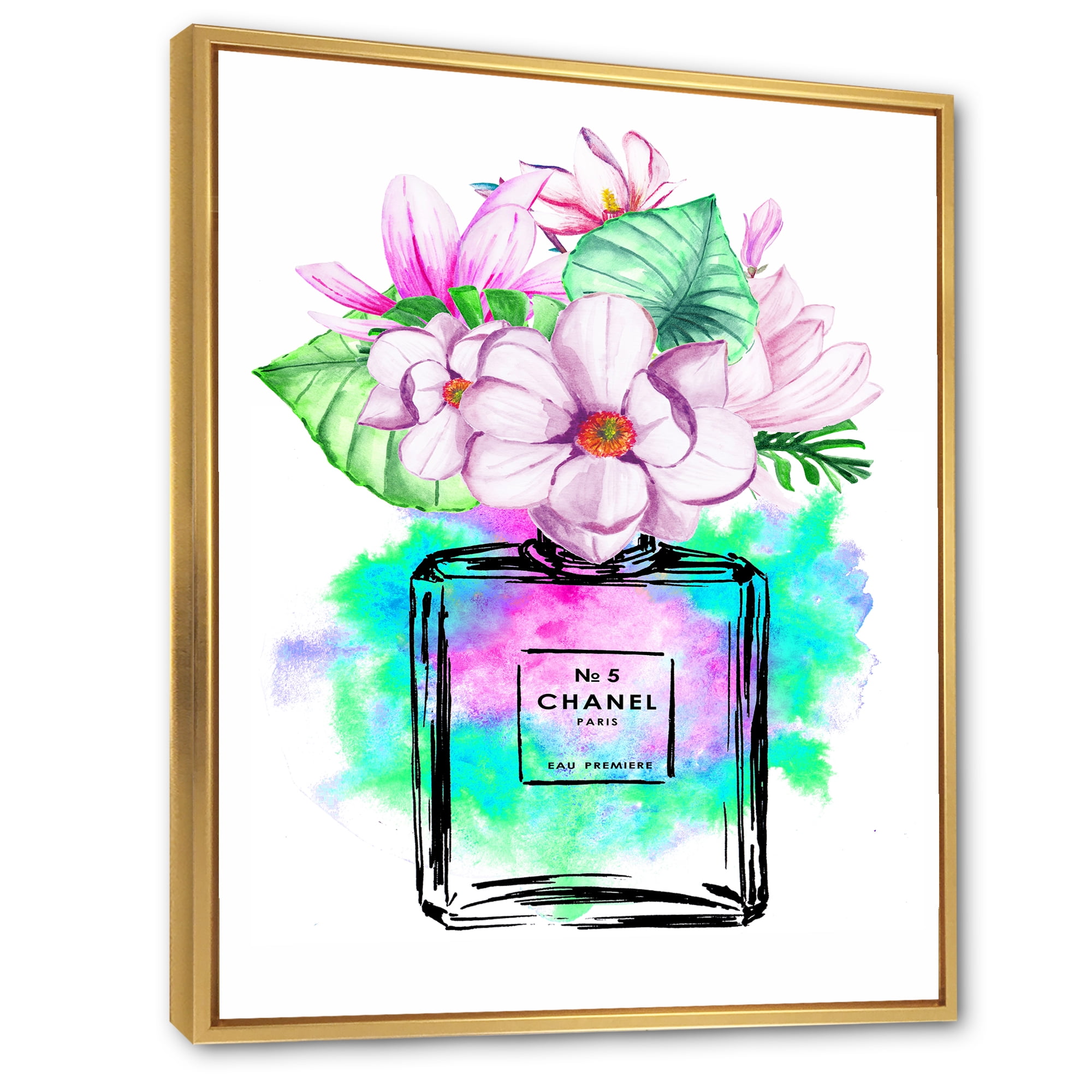 シャネルN°5 アートボード パフューム CHANELフランフラン 油彩画 Chanel Perfume No. Five I Canvas Wall Art Print - Walmart.com