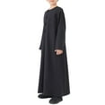 thumbnail image 4 of EnJoCho Kids Arabic Thobes Musli𝗆 Thobe Long Sleeve Kaftan Islami𝖼 Prayer Dress Ramadan Eid Outfit Traditional 𝖢ostume Celebration Robe, 4 of 9