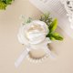 thumbnail image 2 of Nvzi Flores artificiales, margaritas de seda, margaritas artificiales para decoración del hogar, decoración de bodas (blanco, 2 piezas), 2 of 5