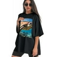 thumbnail image 3 of Plus Size Shirt for Women Black Tops for Women Short Sleeves Shirt for Women Sea Turtle 8 T Shirt Crewneck Shirt for Women XS, 3 of 5