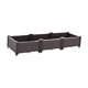 thumbnail image 4 of Recipiente de planta de cama de jardín estable conveniente práctica práctica caja de plantador de plantación al aire libre para patio de la 120 cm x 40 cm x 22 cm, 4 of 8