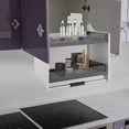 thumbnail image 5 of 30" Pull-Down Heavy-Duty Shelf Organizer, 2 Tier Kitchen Cabinet Pull Down Shelf Large Storage Space, Spice Rack Organizer for Kitchen Cabinets Dual Tier Wall Mounted Pantry Storage, 5 of 11