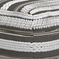 thumbnail image 3 of Simpli Home Simpli Home Sommer Boho Square Pouf in Natural/Taupe Grey Handloom Woven Pattern, 3 of 7