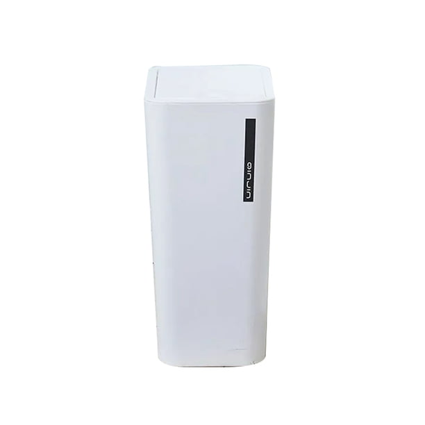 Cubo de basura con tapa, cubo de basura ultrafino con tapa a presión,
