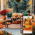 thumbnail image 3 of Garden Flag12X18 Inch Double Side,Welcome Pumpkin Fall Yard Flag Small Garden Flag Outside Decorative,Outdoor Fall Flag for Holiday Patio Courtyard Lawn, 3 of 6