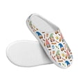 thumbnail image 3 of Lsque Barbecue Gnomes Pattern Womens Comfort Cotton on Scuff With Memory Foam and Anti-skid Sole Slipper-44/45, 3 of 7