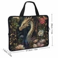 thumbnail image 2 of AWERP Dragon Flowers Leaves Laptop Bag Diving Fabric Computer Protective Handle Case 15inch, 2 of 5