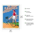 thumbnail image 2 of Raleigh the All Steel Bicycle - Vintage Bicycle Poster c.1925 - Master Art Print 10in x 14in, 2 of 4