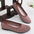 thumbnail image 4 of CPNG Women Flat Shoes Round Toe Ballet Lightweight Leisure Shoes with Arch Support Washable Comfortable Casual Knit Shoes Everyday House Shoes, 4 of 7