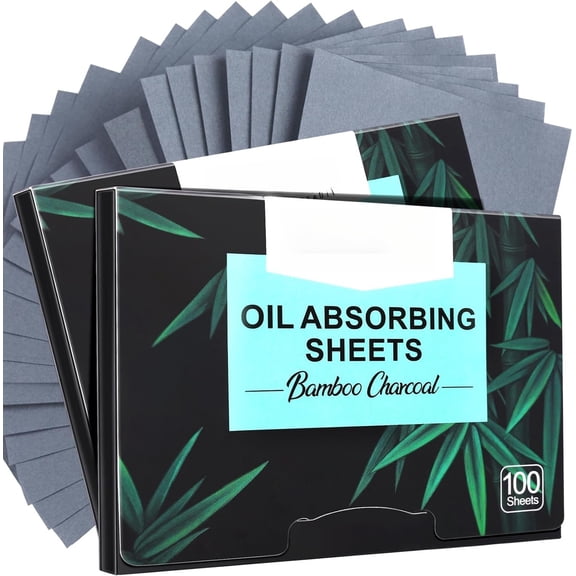 200 Counts Blotting Paper for Oily , Oil Sheets with Charcoal, Oil Blotting Sheets for Oil Absorbing Sheets for Men Women, Oil Control Film 3.93" x 2.75"