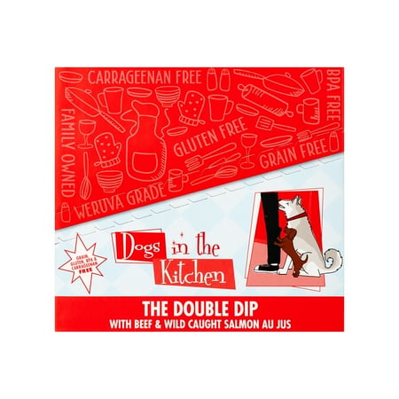 UPC: 0878408004667 | Weruva Dogs in the Kitchen Grain-Free The Double Dip Beef & Wild Salmon Wet Dog Food 2.8 Oz 12 Ct