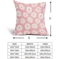 thumbnail image 6 of Pink Pillow Covers 20X20 Inch White Floral Daisy Geometry Decorative Couch Pillow Cases Spring Summer Flower Throw Pillows Set of 2 Farmhouse Home Decor for Room Porch Patio Couch Outdoor, 6 of 6