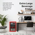 thumbnail image 2 of SnowLion Premium 131L Beverage Refrigerator, 1-Glass Door, 2 of 5