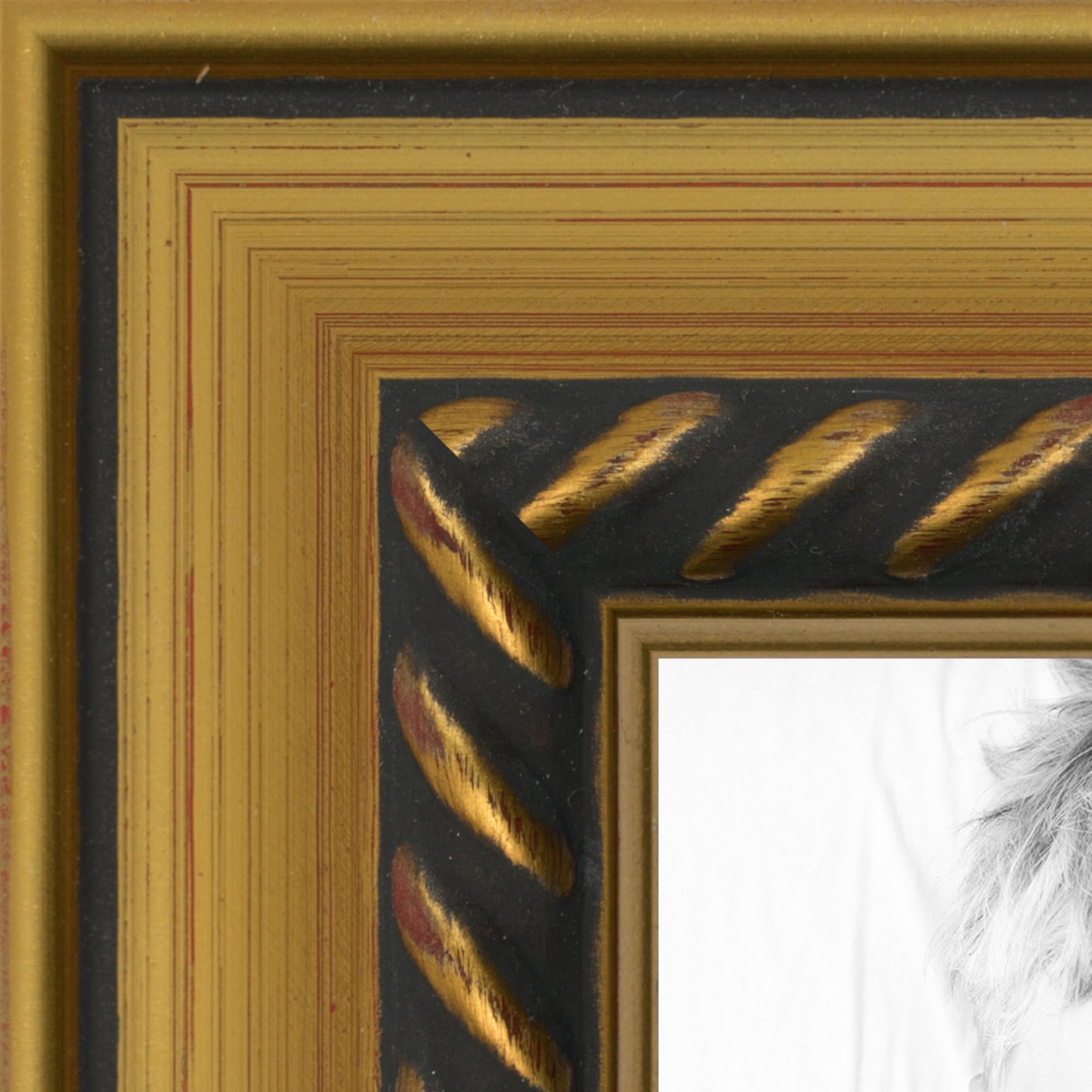 What Size Frame For 20x20 Print 2 ArtToFrames 20x20 Inch Gold with Rope Picture Frame, This Gold Wood