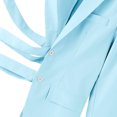 thumbnail image 5 of Men's Lapel Blazer Jacket Sport Coat, Cross Strap Cutout Hollow Out Single鈥態reasted Casual Suit Jacket for Party Club Nightclub Prom, 5 of 9