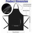 thumbnail image 2 of Kitchen Apron Adjustable Bib Chef Aprons with 2 Pockets Cooking Apron Unisex Women Men Aprons Perfect for Home Kitchen, Baking, Gardening, Restaurant, 2 of 4