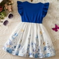 thumbnail image 4 of MEZZALL Toddler Children Girls Fly Sleeve Cartoon Prints Party Dresses Sundress Soft Baby Wear, 4 of 9