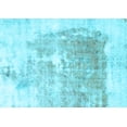 thumbnail image 1 of Ahgly Company Indoor Rectangle Solid Light Blue Modern Area Rugs, 7' x 10', 1 of 4