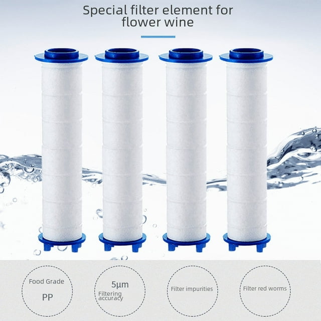 Reemplazo de boquilla de ducha con elemento de filtro de algodón, elemento de filtro para ducha, purificador de agua, núcleo de algodón de alta compresión, filtro de baño con núcleo interno