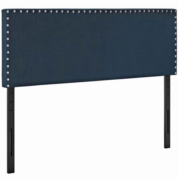 Hawthorne Collection Fabric Upholstered Full Headboard in Azure